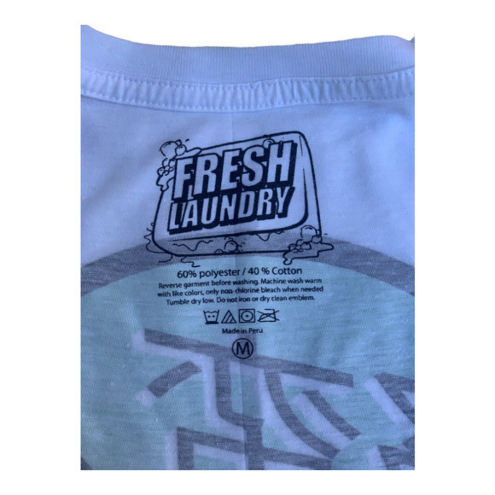 Fresh Laundry Japan T Shirt Mens Medium Short Sleeve White Graphic - Picture 10 of 11